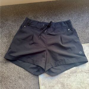 Women's Black Drawstring Casual Shorts